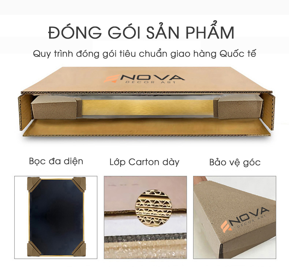 đóng gói cho tranh phong cảnh đồng quê
