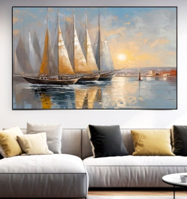 tranh canvas trang trí văn phòng - tranh phong cảnh