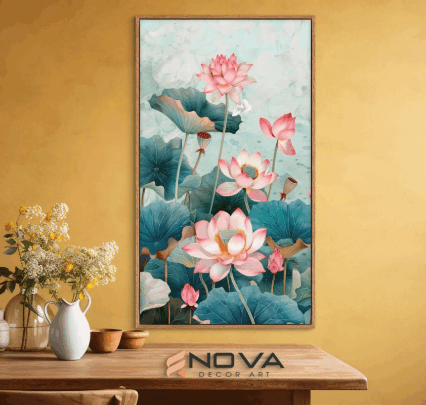 thủy mặc hoa sen -nova