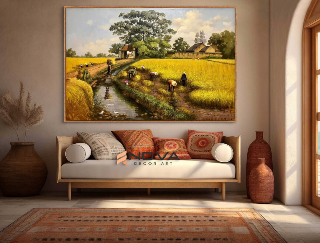 tranh phong cảnh - tranh treo tường quán ăn 