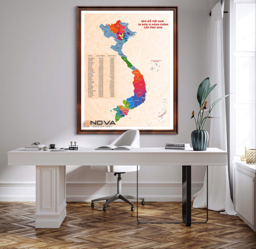 tranh bản đồ việt nam