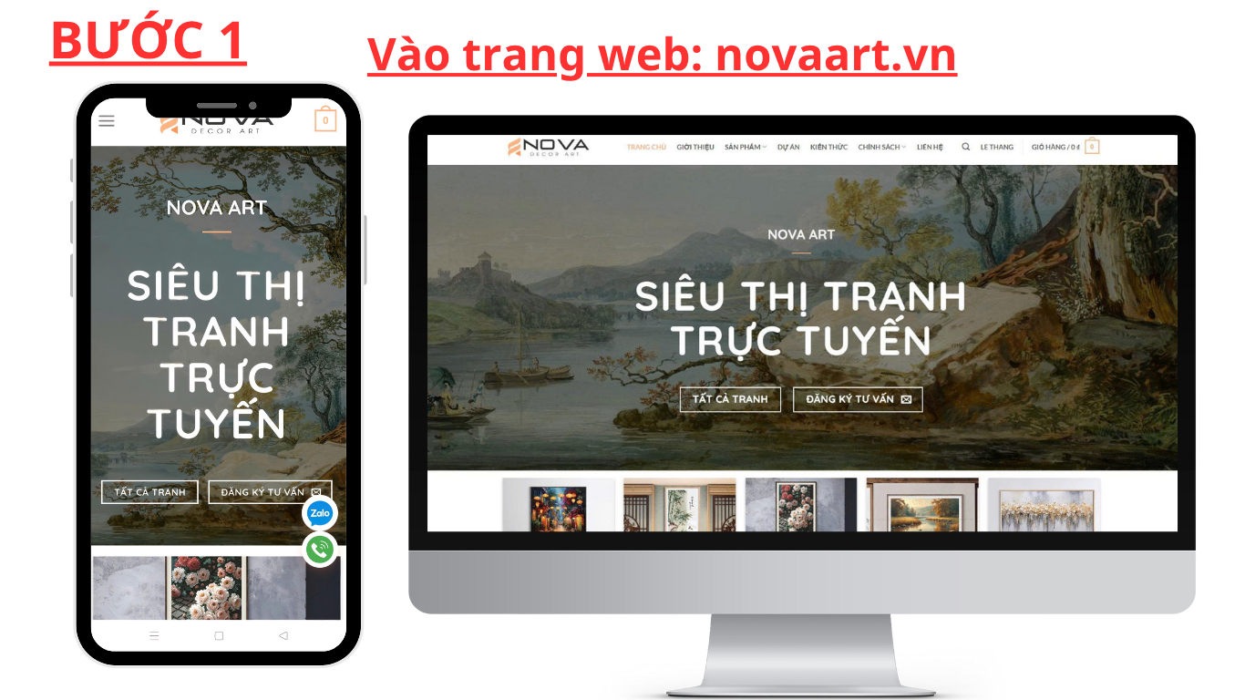 Mua tranh canvas tại NOVA