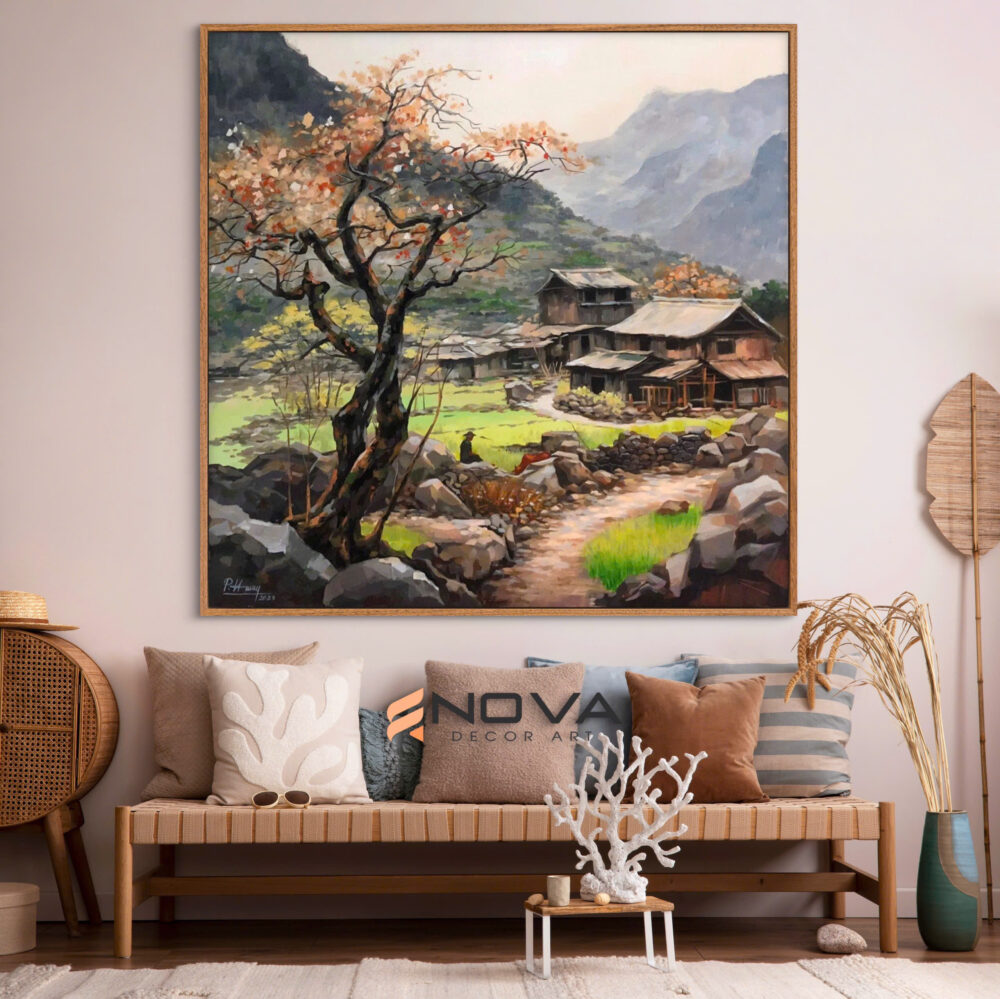 tranh sắc xuân miền sơn cước