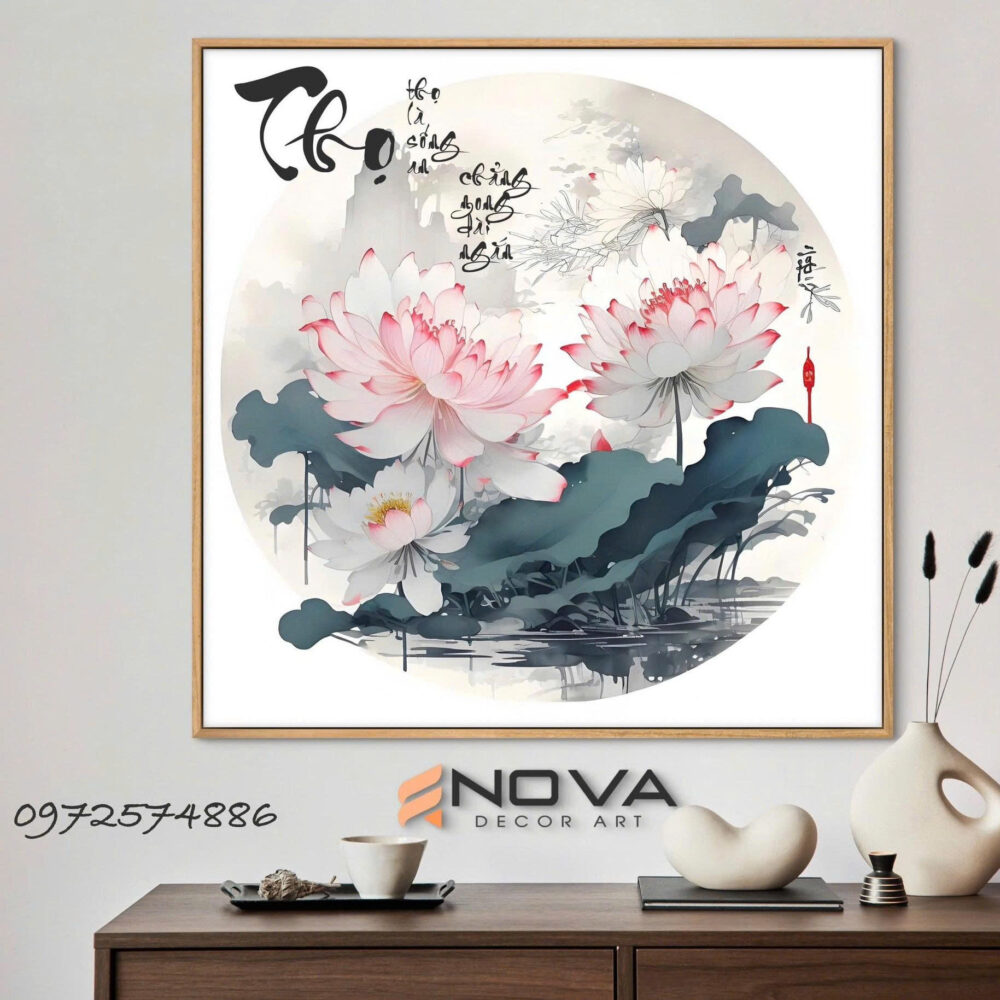 Tranh Hoa Sen - NOS011