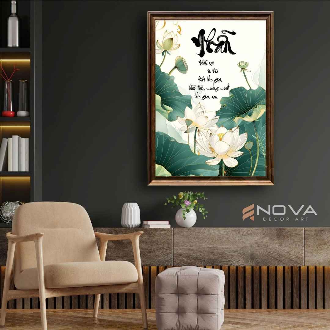 Tranh Hoa Sen - NOS026