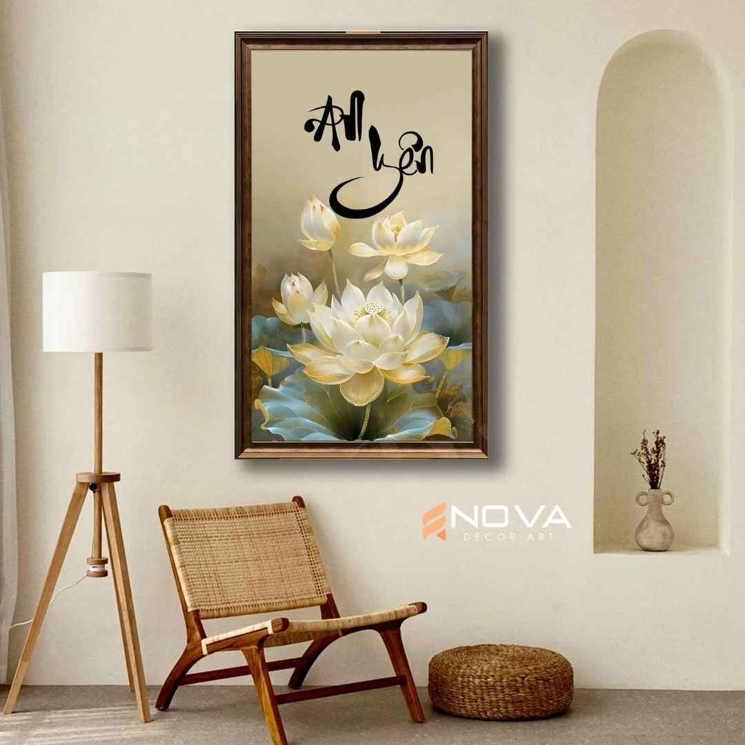 Tranh Hoa Sen - NOS025