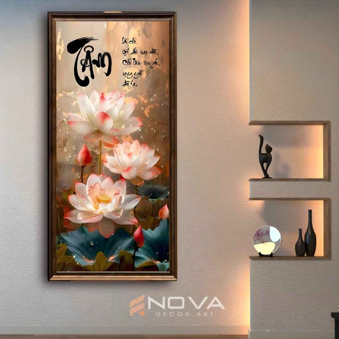 Tranh Hoa Sen - NOS022