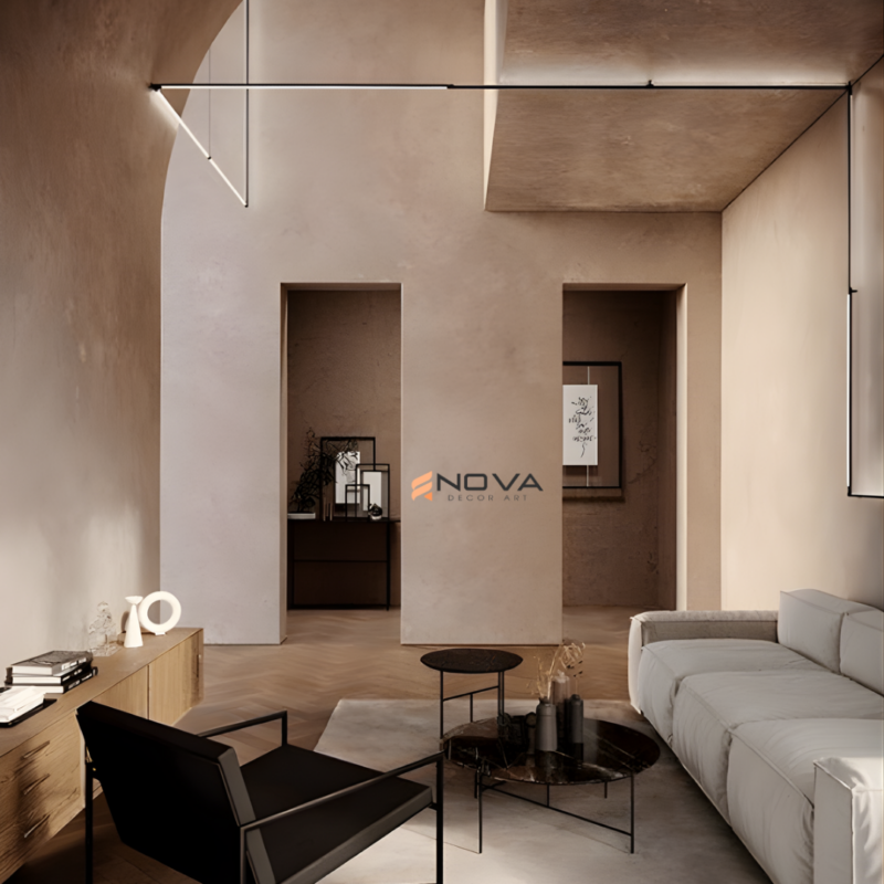 sơn hiệu ứng home say - hiệu ứng bê tông