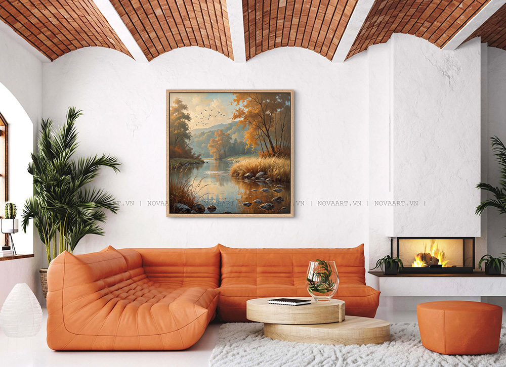 tranh khách sạn đẹp - tranh phòng tiếp tân