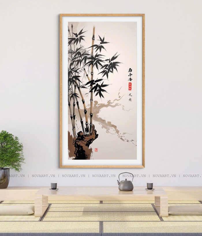 Tranh Phong Thuỷ - Trúc Chỉ NOP003