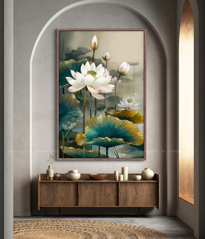 Tranh Hoa Sen - NOS003