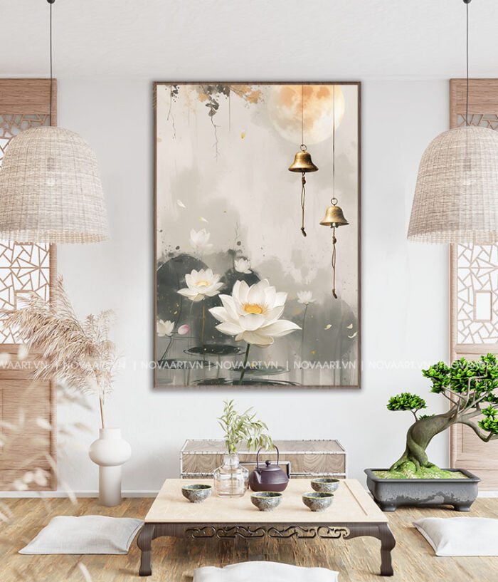 Tranh Hoa Sen - NOS006