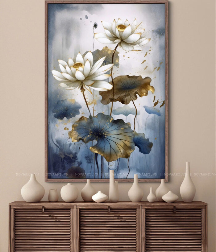 Tranh Hoa Sen - NOS002