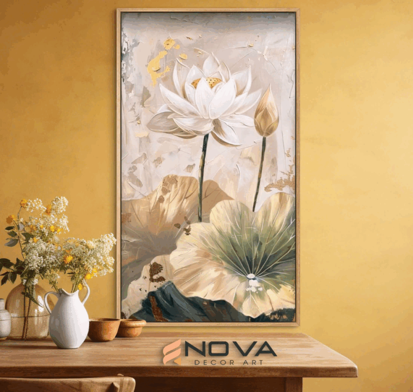 thủy mặc hoa sen -nova