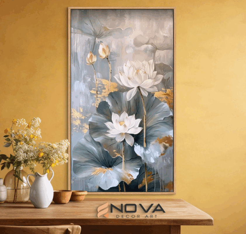 thủy mặc hoa sen -nova