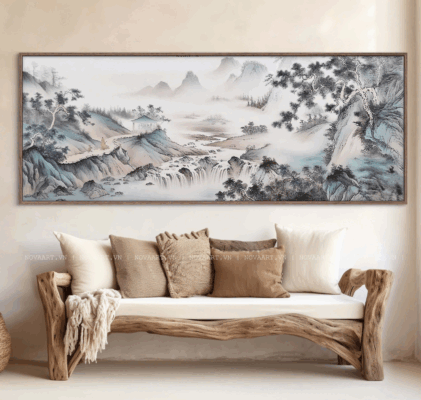 Tranh thủy Mặc - tranh treo tường canvas