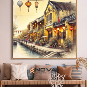 Tranh Hội An chiều tà