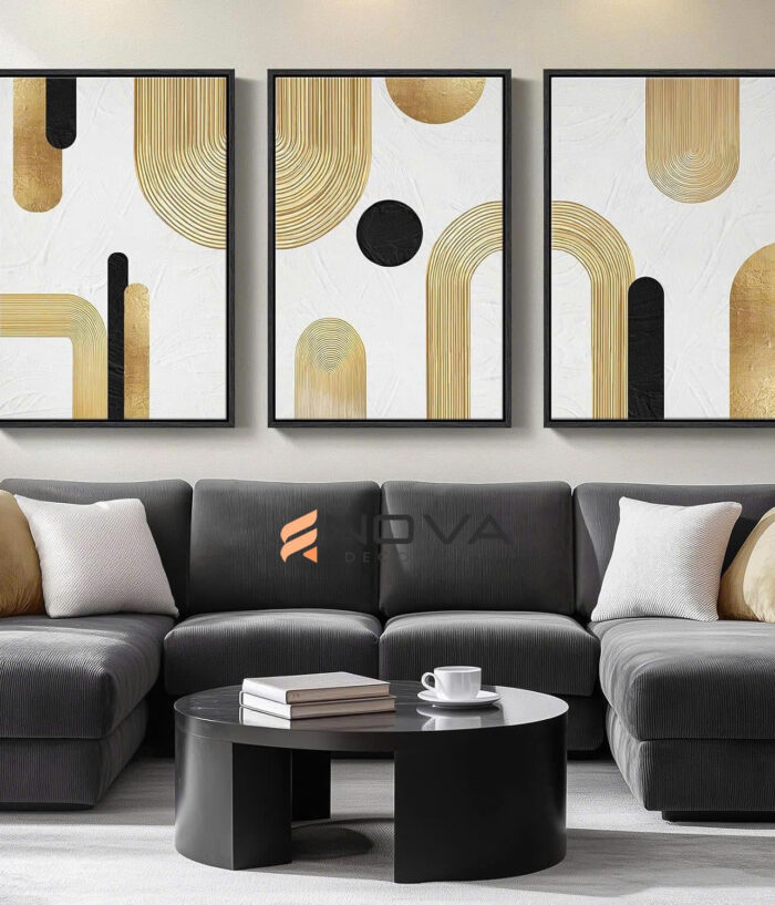 Tranh dòng chảy vàng