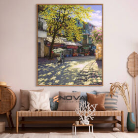 bức tranh góc phố cũ