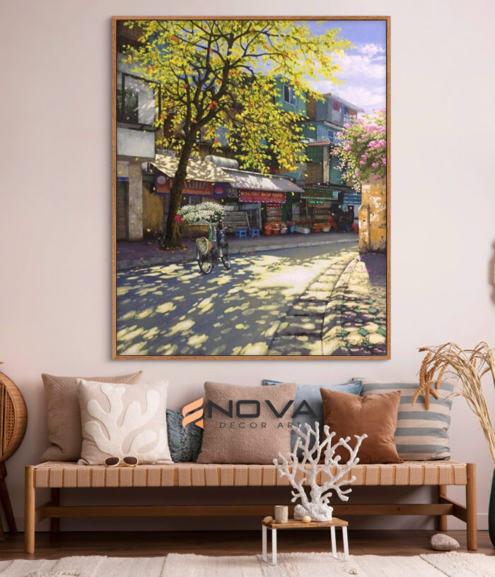 bức tranh góc phố cũ