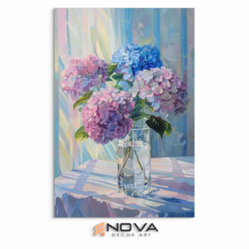 tranh cẩm tú cầu