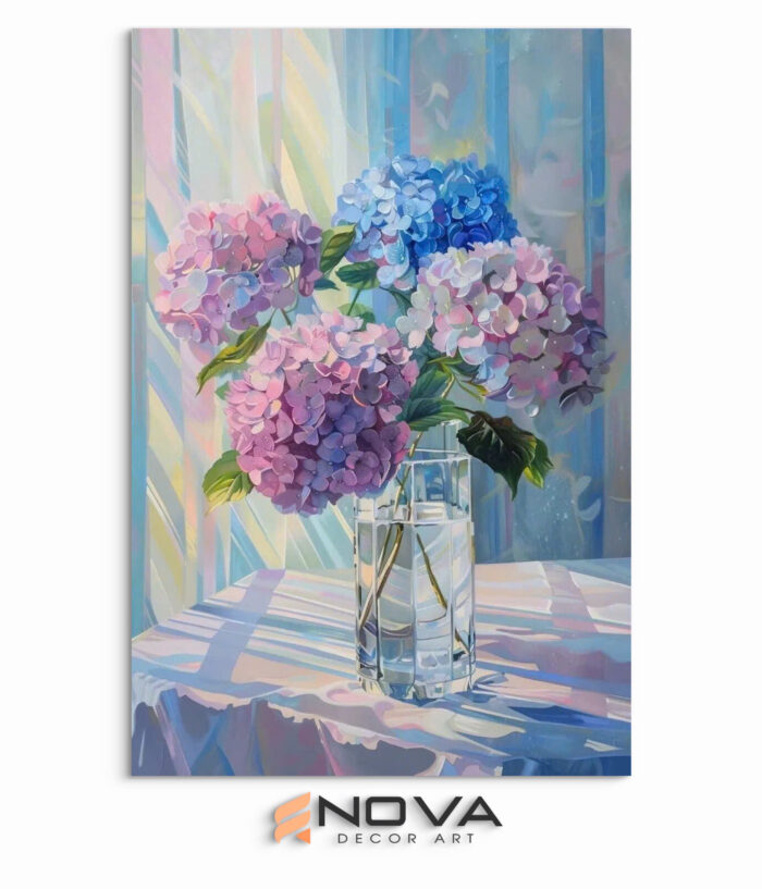 tranh cẩm tú cầu