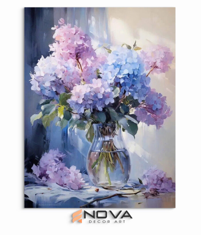 tranh cẩm tú cầu mộng mơ