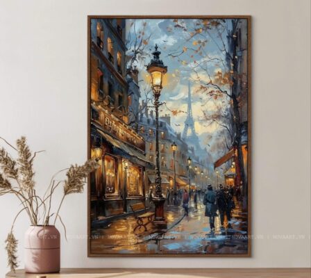 tranh canvas quán cafe- tranh phong cảnh