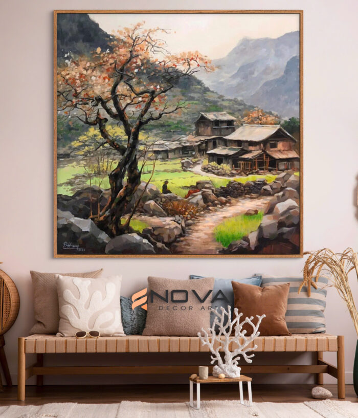 tranh sắc xuân miền sơn cước