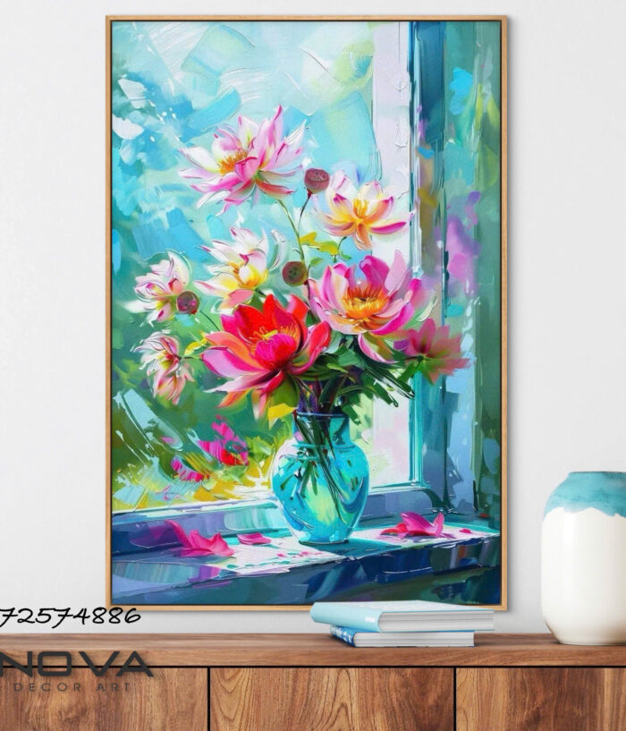 tranh sen thoảng hương