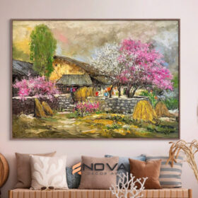 tranh xuân trên bản