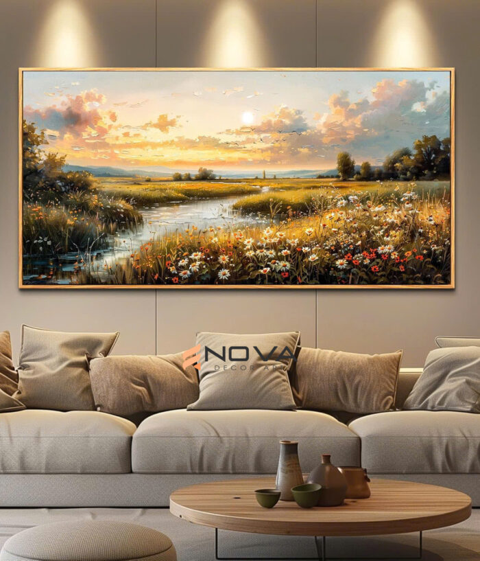 Tranh Thảo Nguyên Bình Minh