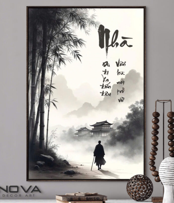 thư pháp chữ nhà