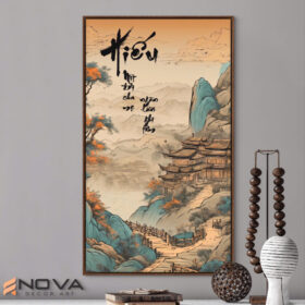 tranh thư pháp chữ hiếu