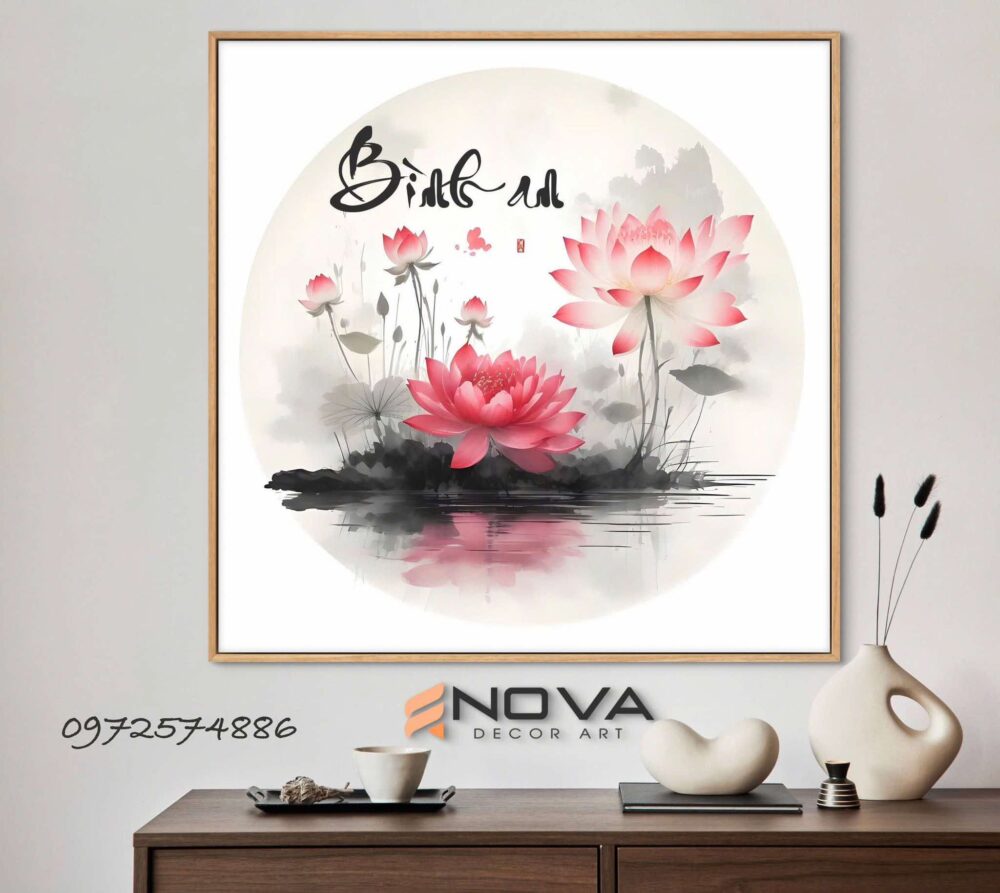 Tranh Hoa Sen - NOS010