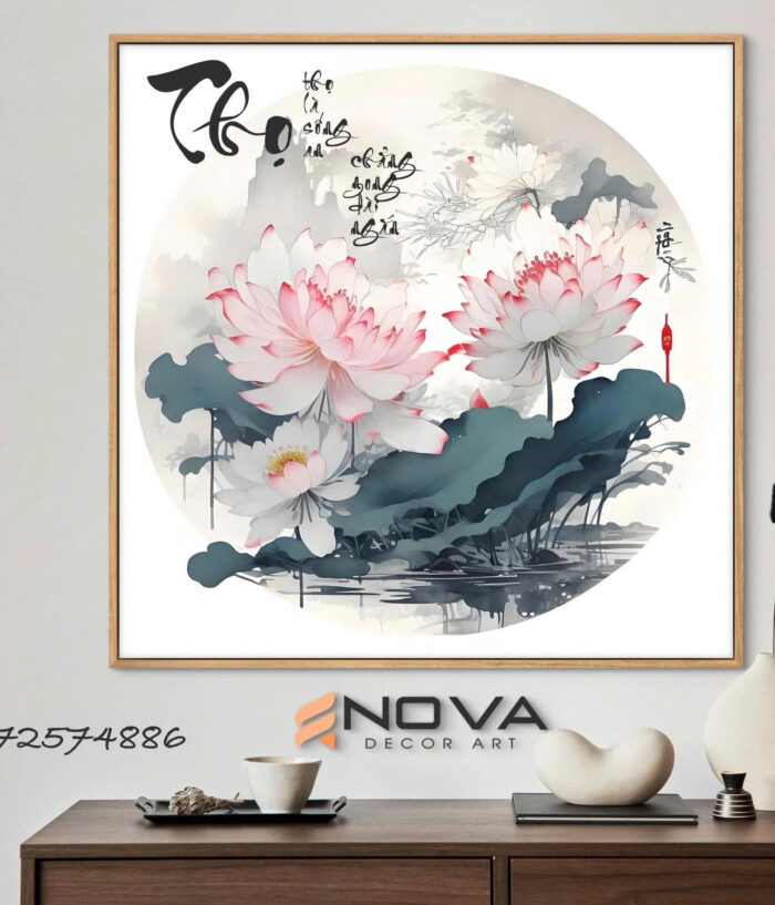 Tranh Hoa Sen - NOS011