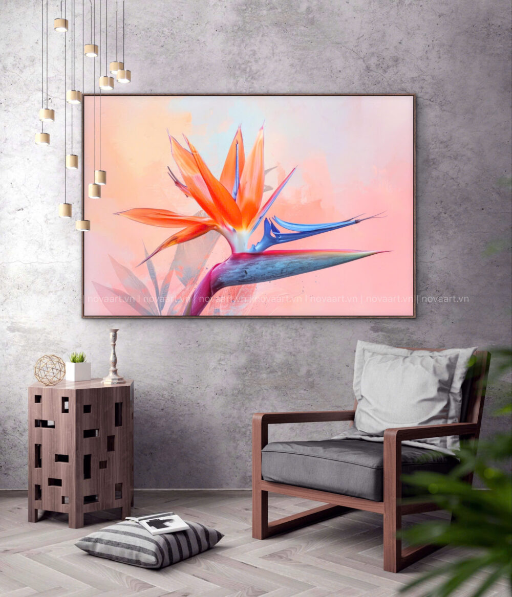 tranh hoa nhiệt đới - NOH018