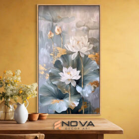 Tranh Hoa Sen - NOS018 Tranh Hoa Sen - NOS018