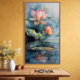 Tranh Hoa Sen - NOS020 Tranh Hoa Sen - NOS020