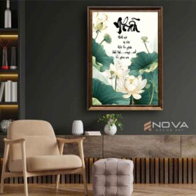 Tranh Hoa Sen - NOS026 Tranh Hoa Sen - NOS026