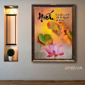 Tranh Hoa Sen - NOS023 Tranh Hoa Sen - NOS023