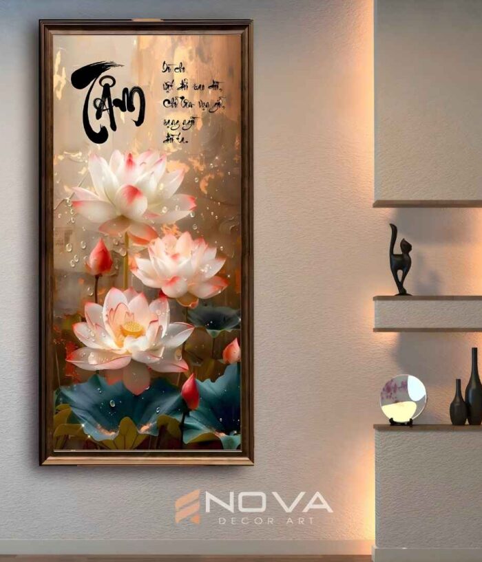 Tranh Hoa Sen - NOS022