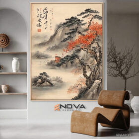 Tranh Thủy Mặc - NOPT012 Tranh Thủy Mặc - NOPT012