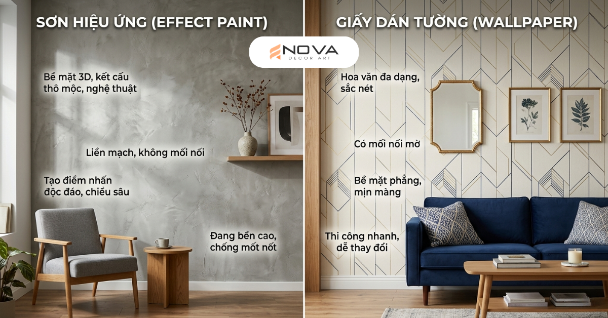 sơn hiệu ứng - giấy gián tường